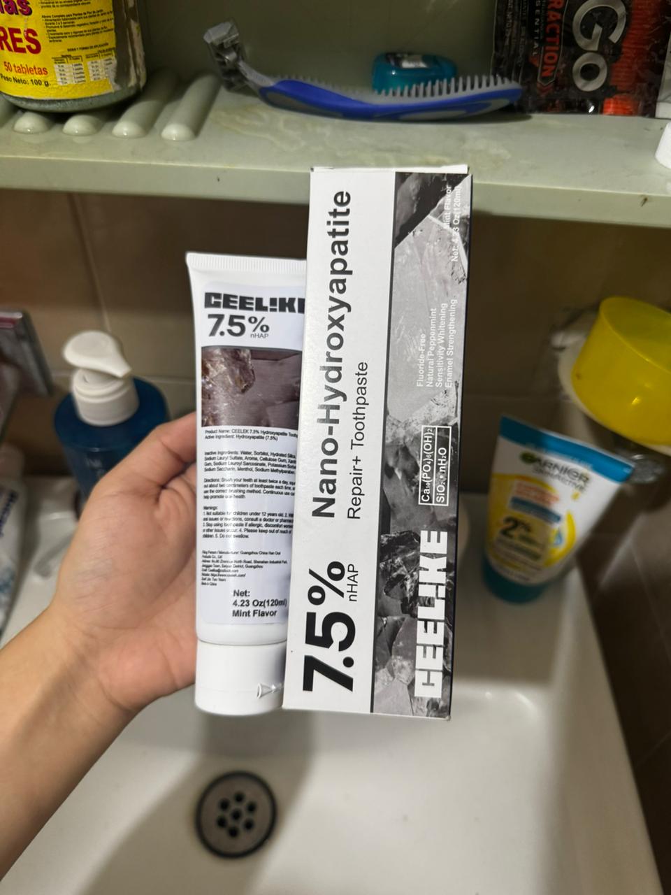 🦷 Pasta dental | Ceelike Nano-Hydroxyapatite 7.5% Pasta dental