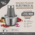 Molino Picadora De Carne Eléctrica 2 Lit